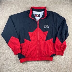 Vintage Canada Sportswear Jacket Women's Large Smokey Mountain Snuff Black Red